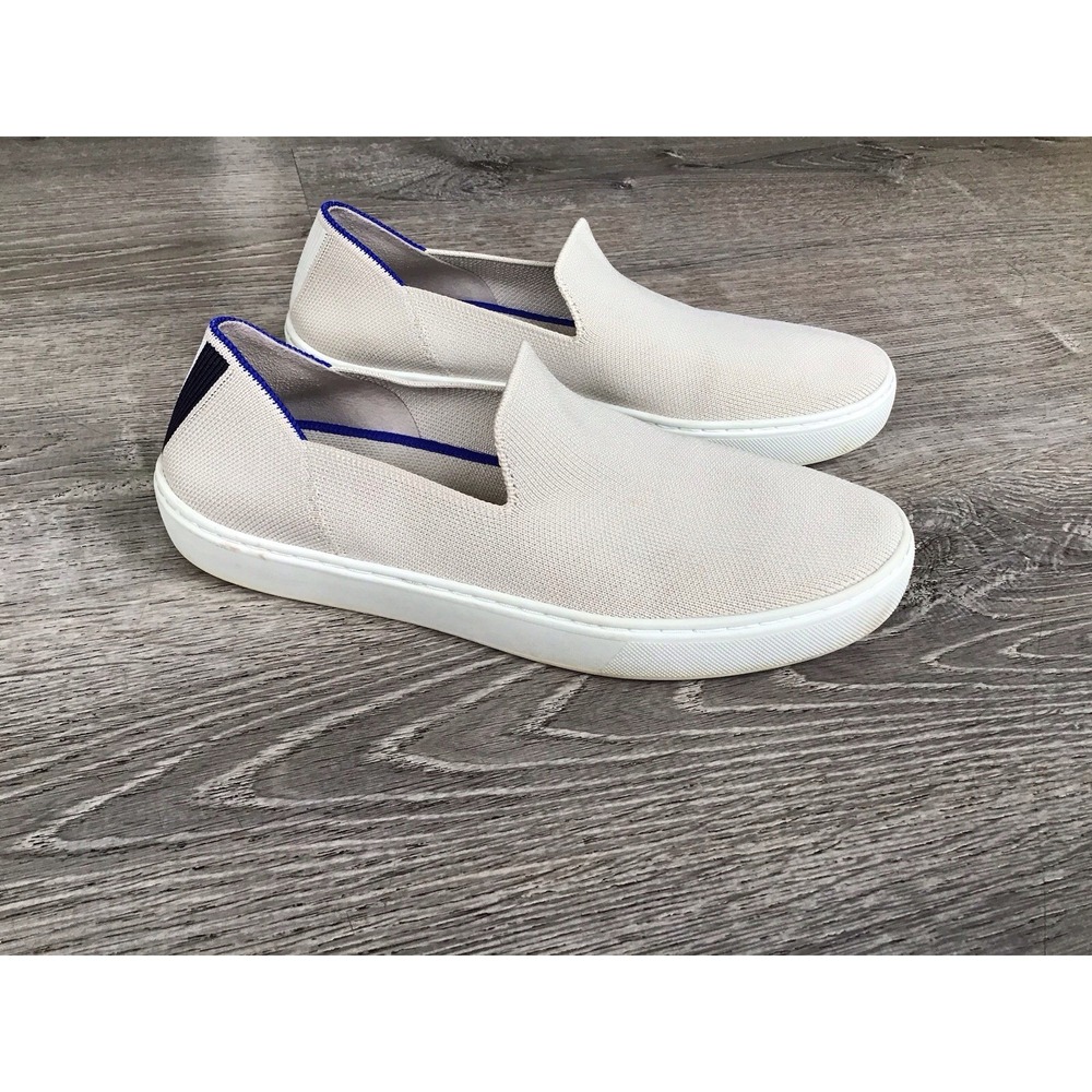 Rothy's The Original Womens Size 8 White Classic Comfort Slip On Shoes